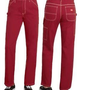 Red Dickies carpenter pants Gigi hadid size 28/7 straight leg